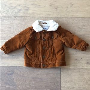 Corduroy Sherpa lined jacket.